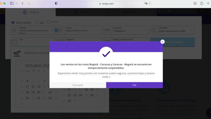 Peu d'informations marquent la reprise des vols entre la Colombie et le Venezuela