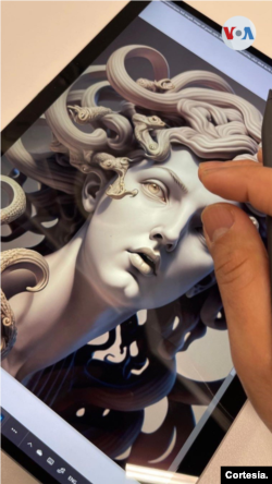 Oeuvre de Darwin Enríquez, artiste vénézuélien basé à New York.