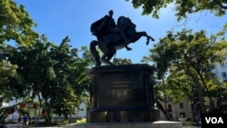 statue équestre de "Le libérateur"Simón Bolívar, sur la Plaza Bolívar à Caracas