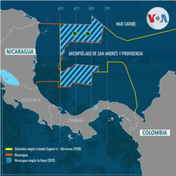 Le différend maritime de longue date entre le Nicaragua et la Colombie est réglé à La Haye. [Mapa]