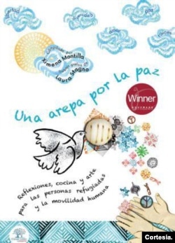 Un arepa pour la paix expose la gastronomie de 14 pays d'où viennent les réfugiés et déplacés du monde entier.