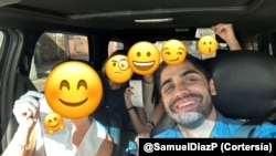 Image partagée par Samuel Díaz après avoir accompagné des jeunes pour s'inscrire sur les listes électorales aux prochaines élections