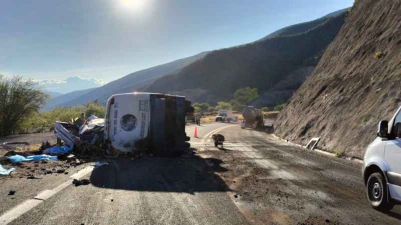 Au moins 17 morts au Mexique dans un accident de bus avec à son bord des migrants vénézuéliens