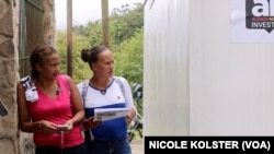 Claudia Pacheco et Kelyncer Pachecho, voisins de Turgua, Venezuela
