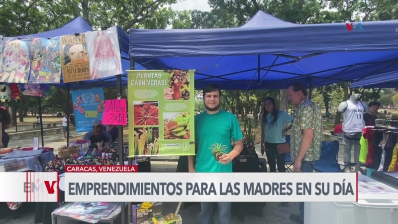 Les entrepreneurs vénézuéliens cherchent à se faire connaître dans les bazars pour la fête des mères