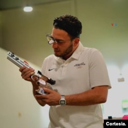 Edilio Centeno Nieves, dans un moment de son entraînement pour les Jeux Olympiques de Paris 2024 Photo gracieuseté de la personne interviewée.