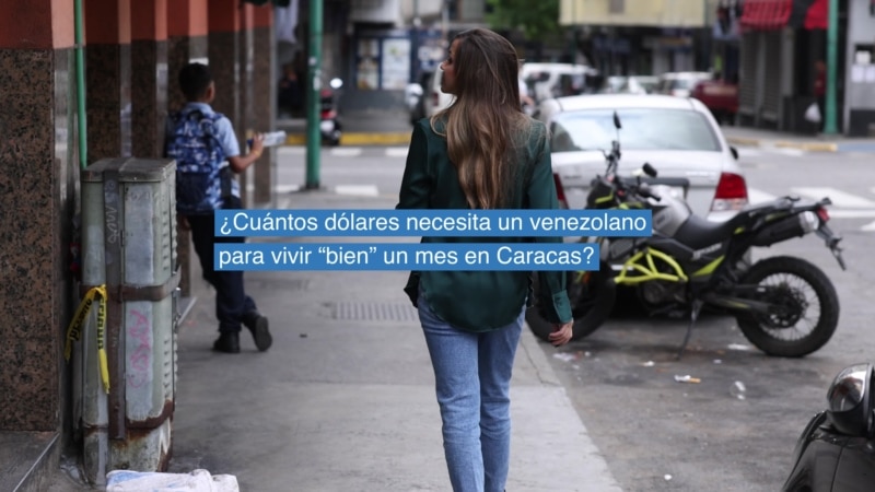 De combien de dollars une personne a-t-elle besoin pour vivre « bien » pendant un mois à Caracas ?