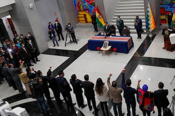 Arce, avec le vice-président David