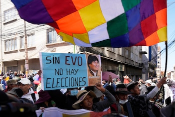 Un partisan du président bolivien