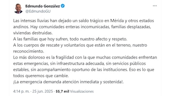 Message d'Edmundo González