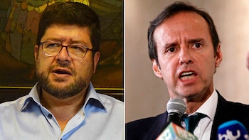 Les deux candidats dirigent le
