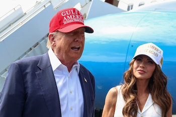Le président Trump avec