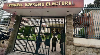 Frontis de la Cour électorale suprême