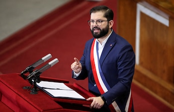 Le président du Chili, Gabriel