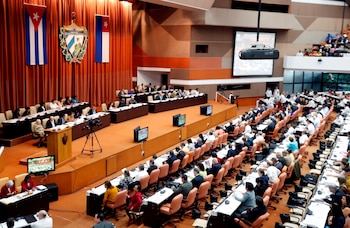 Vue générale du parlement cubain