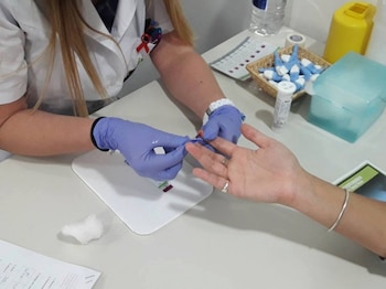 Un test de syphilis rapide