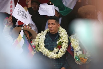 Rodríguez participe à un acte