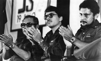 Bayardo Arce, sur une photo