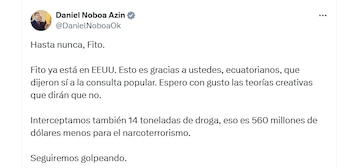 Message de Daniel Noboa