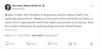 Le message de Rubio dans