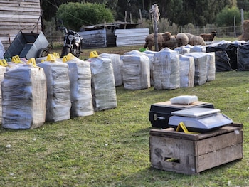 La police uruguayenne a saisi deux tonnes