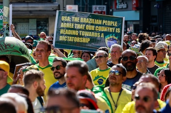 Partisans de l'ancien président brésilien