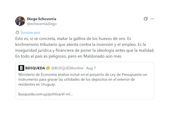 L'avertissement du député Diego