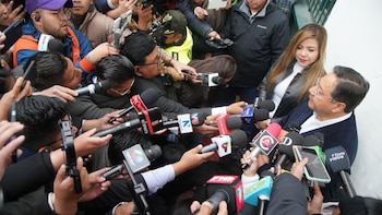 Arce a parlé à la presse