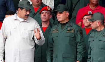 Nicolás Maduro avec le ministre