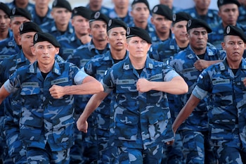 Membres de l'armée du Nicaragua