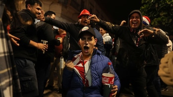 Les fans du Paraguay célèbrent