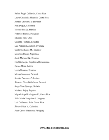 Déclaration du groupe d'idées