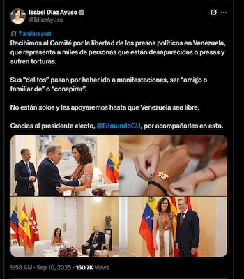 Le message d'Isabel Díaz