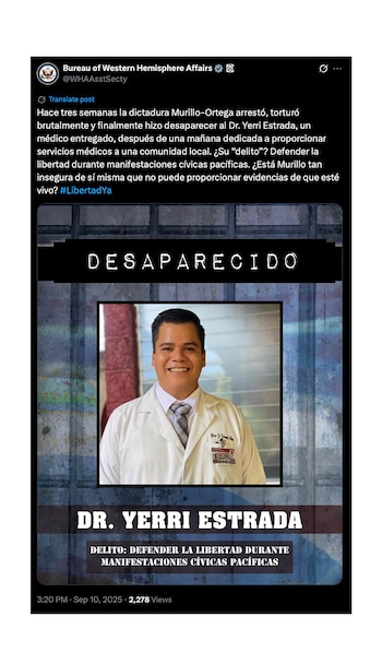 La publication sur Yerri Estrada