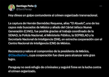 Le message de Santiago Peña