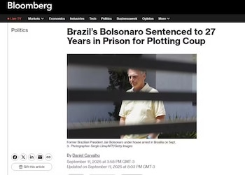 Bloomberg a souligné que Bolsonaro a accusé