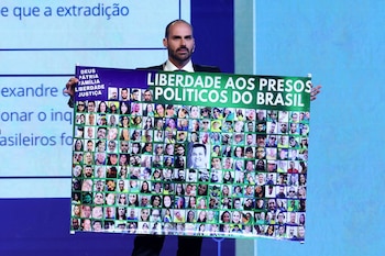 Eduardo Bolsonaro à la conférence