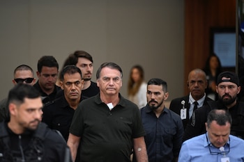 Jair Bolsonaro était accompagné de