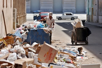Les ordures accumulées sont un