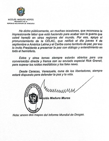 La lettre complète qui a envoyé