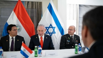 Benjamin Netanyahu, lors de la réunion