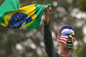 Un partisan de Jair Bolsonaro
