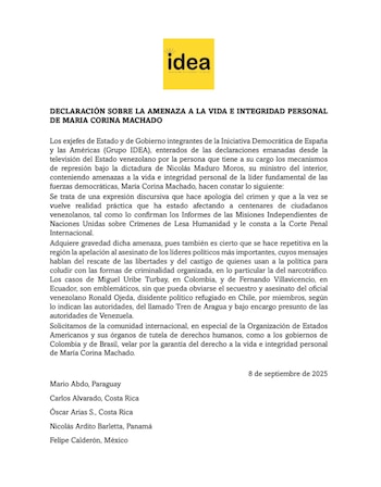 Déclaration du groupe d'idées