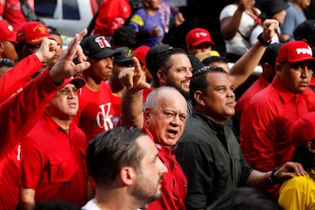 Diosdado Cabello avec son