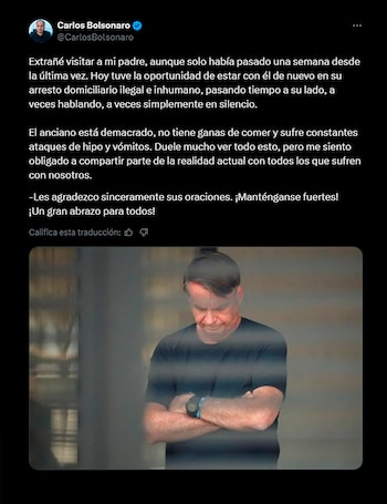 Message de Carlos Bolsonaro