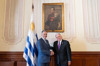 Le président de l'Uruguay, Yamandú