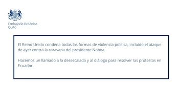 Communication de l'ambassade