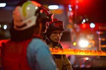 Les pompiers sont sur place
