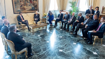 Santiago Peña et Sergio Mattarella