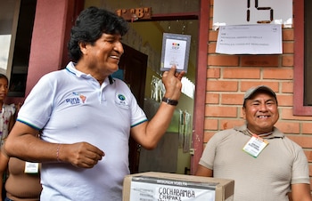 Morales vote dans la circonscription